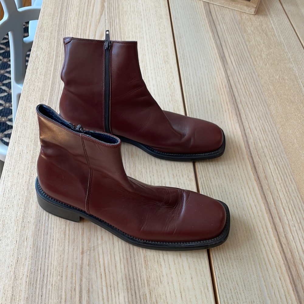 Leather JCrew Oxblood Boots